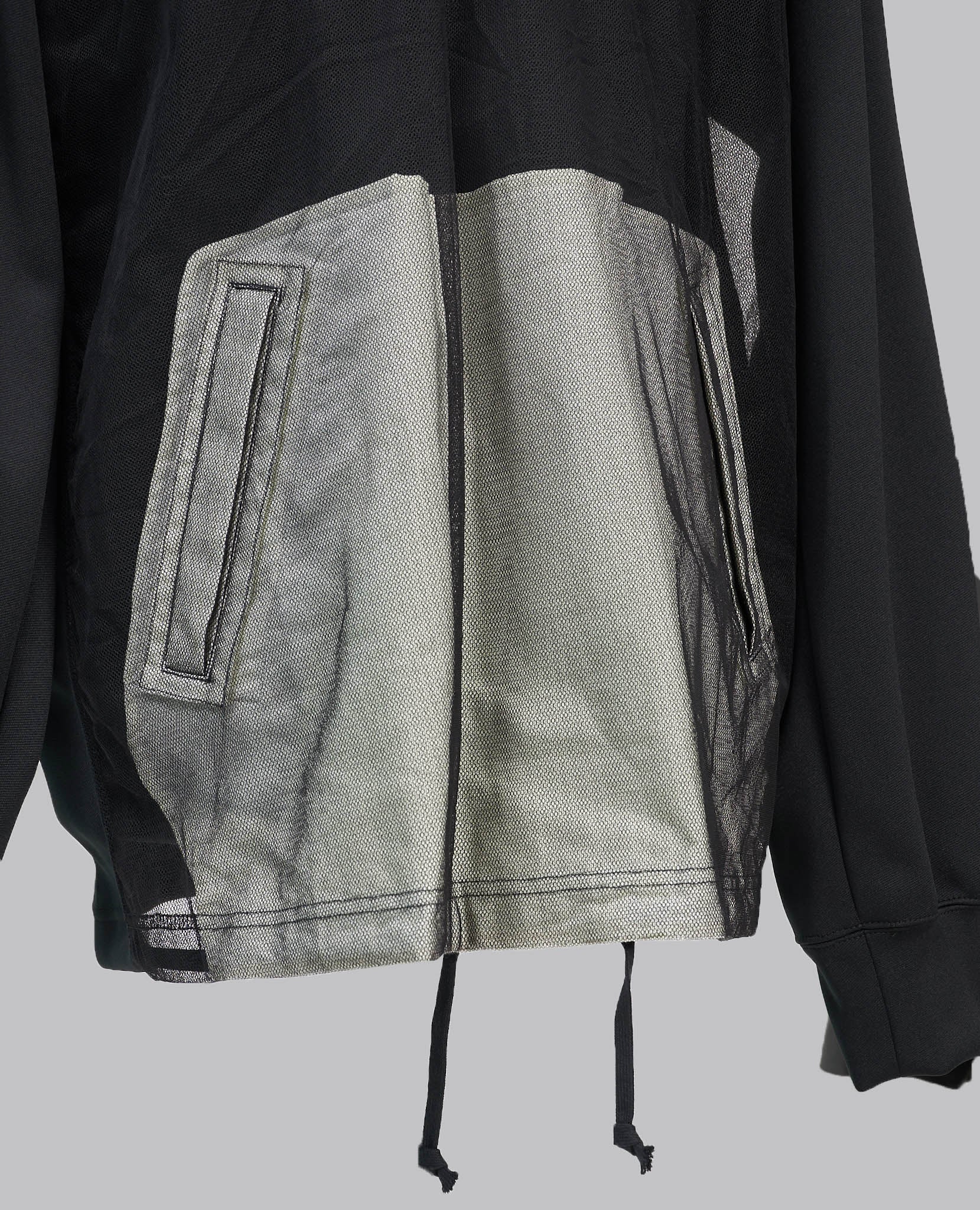 BLACK MESH HOODIE - Image 7