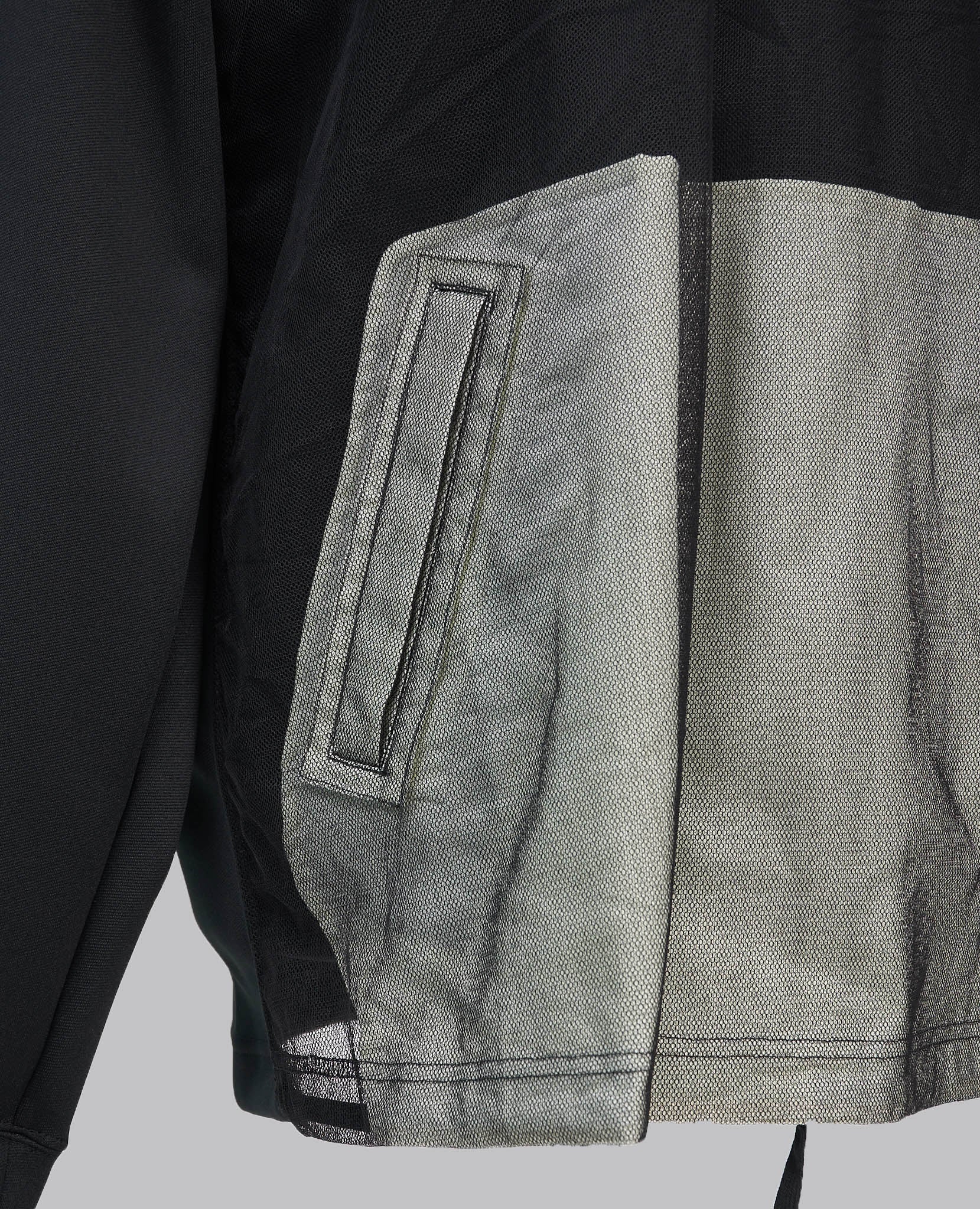 BLACK MESH HOODIE - Image 8