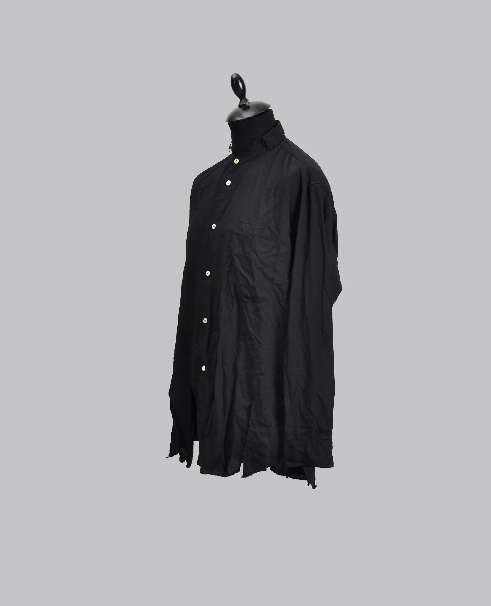 CUT-OUT STAND COLLAR SHIRT - Image 3