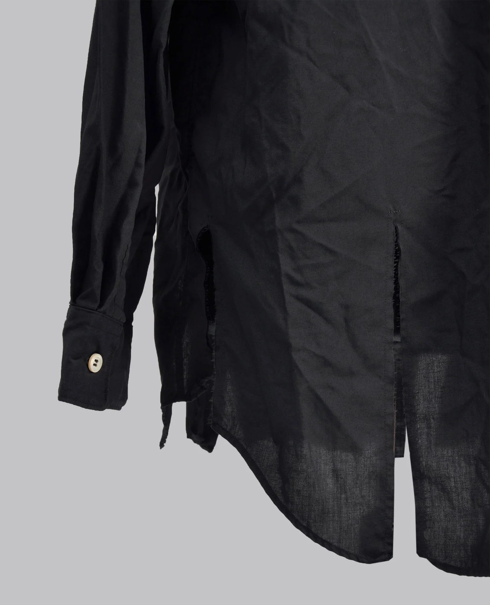 CUT-OUT STAND COLLAR SHIRT - Image 6