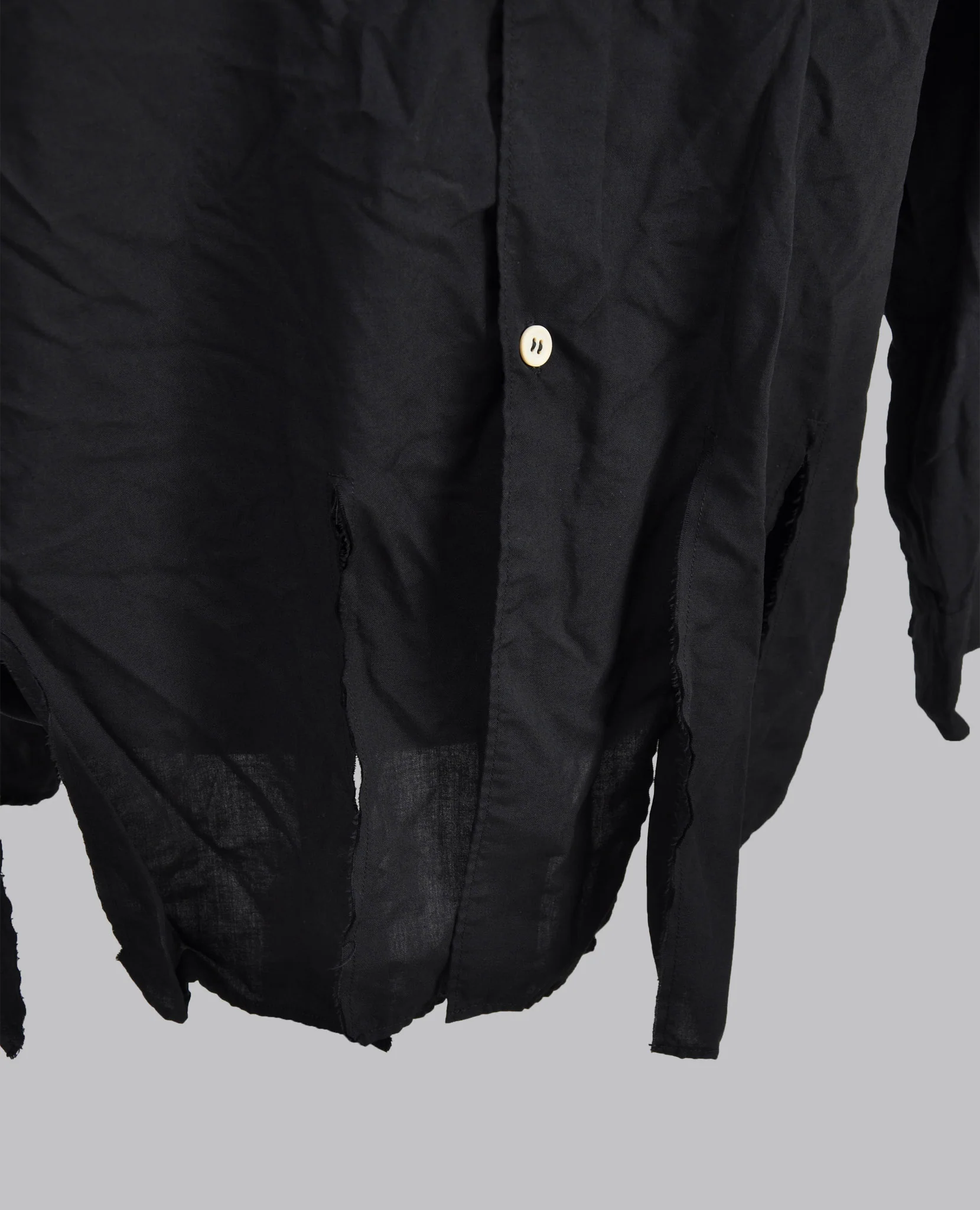 CUT-OUT STAND COLLAR SHIRT - Image 8