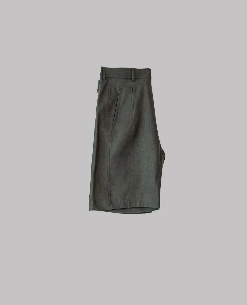 Embroidered Linen Shorts - Image 3