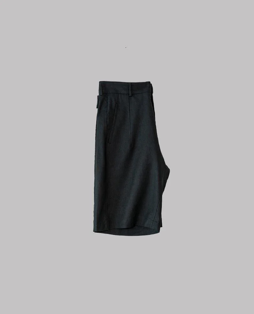 Embroidered Linen Shorts - Image 4