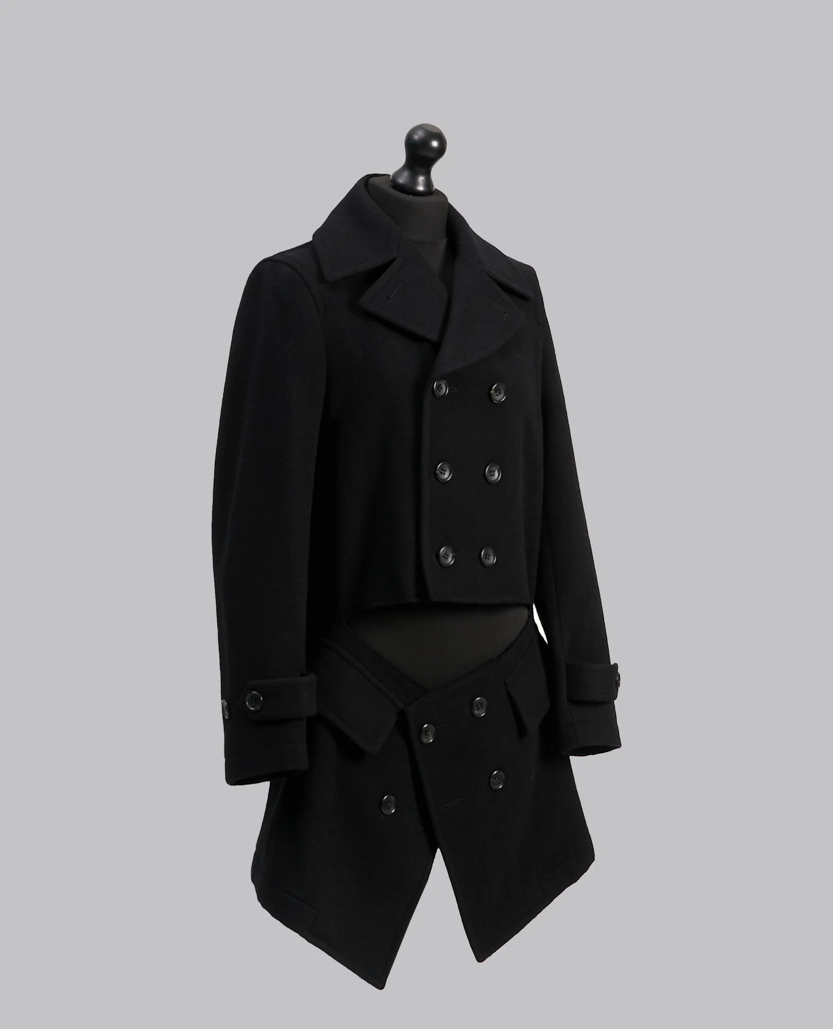 DOUBLE BREASTED DROP PANEL COAT - Image 2