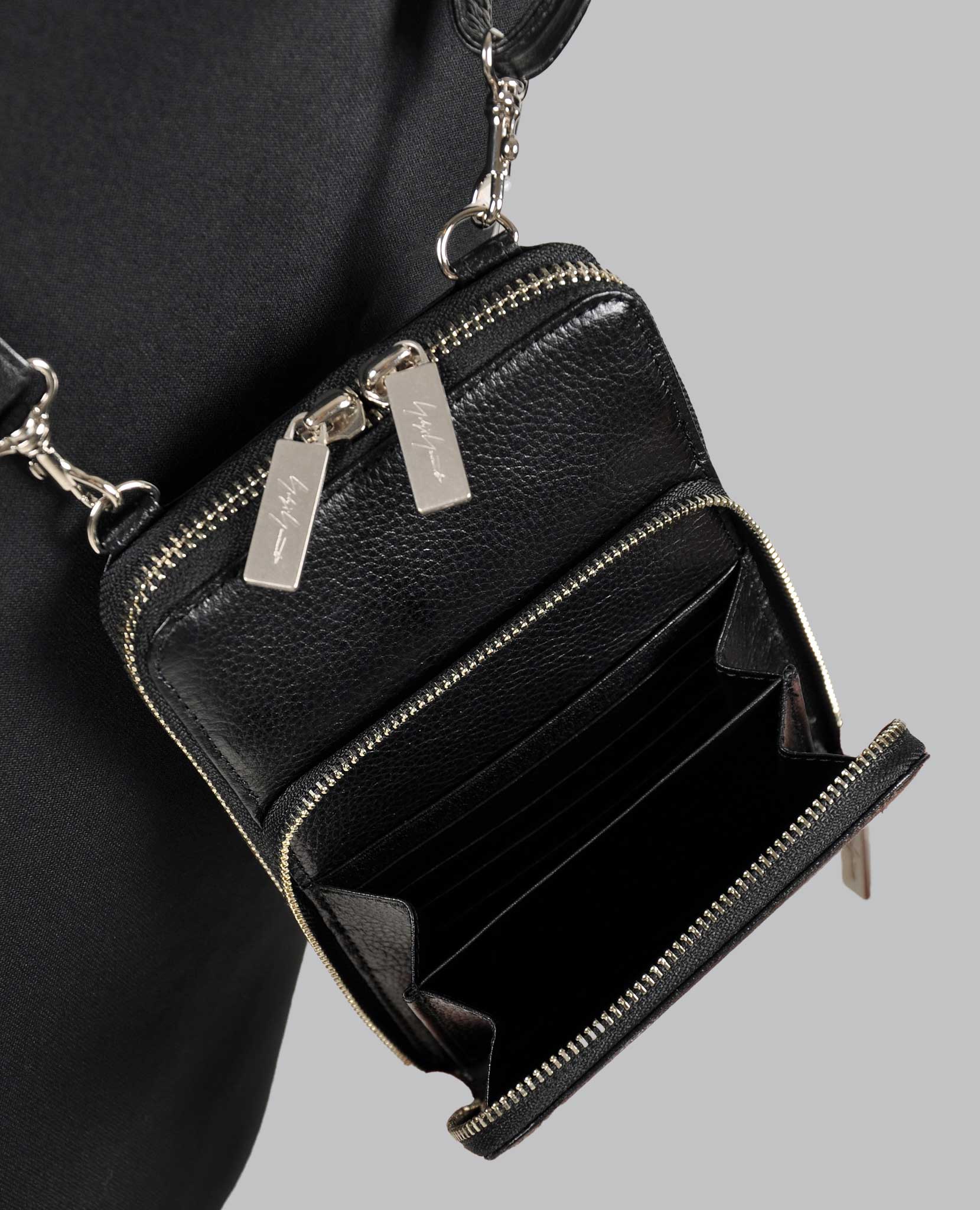 DOUBLE ZIP LEATHER PHONE CASE - Image 8