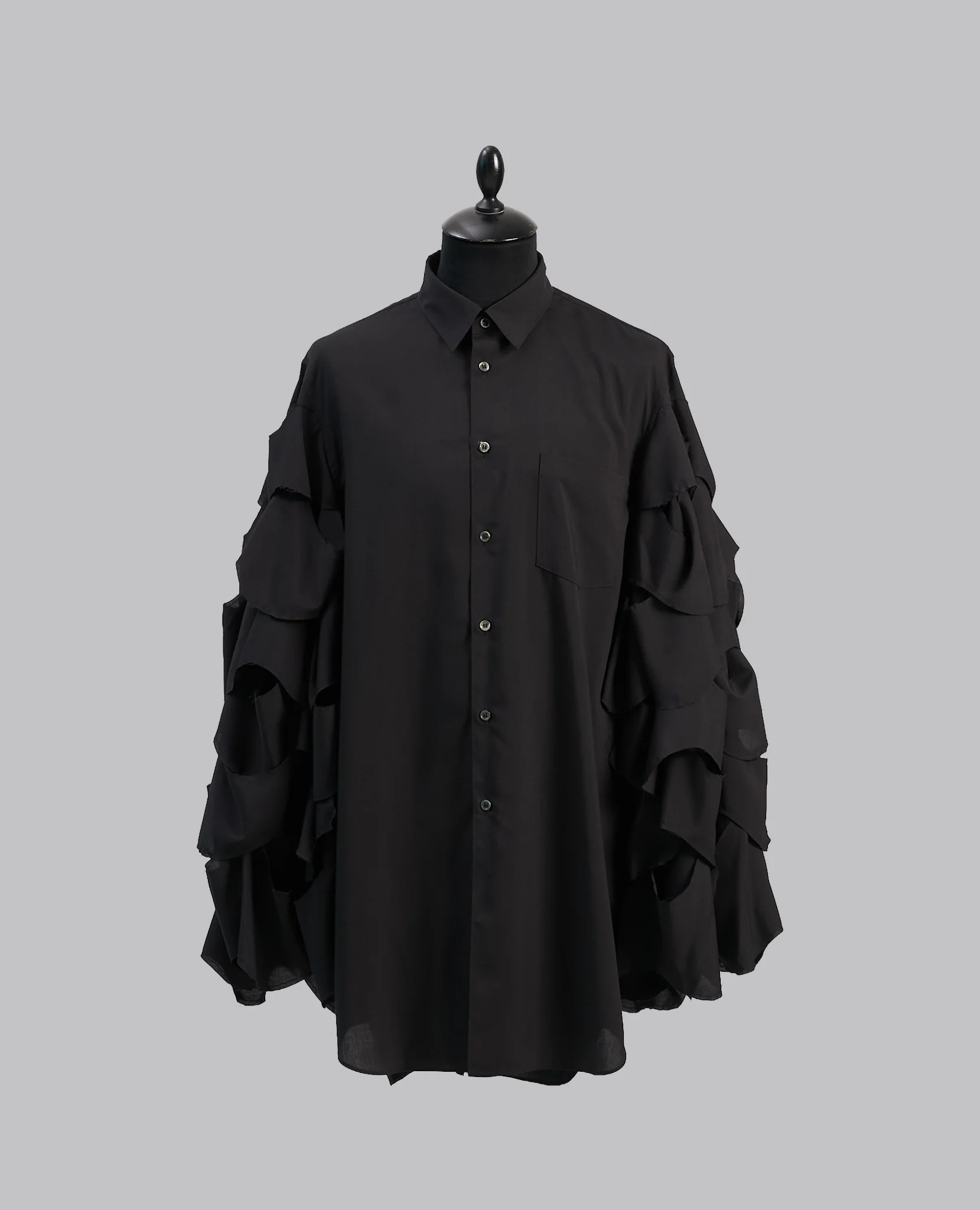 RUFFLED SLEEVES SHIRT