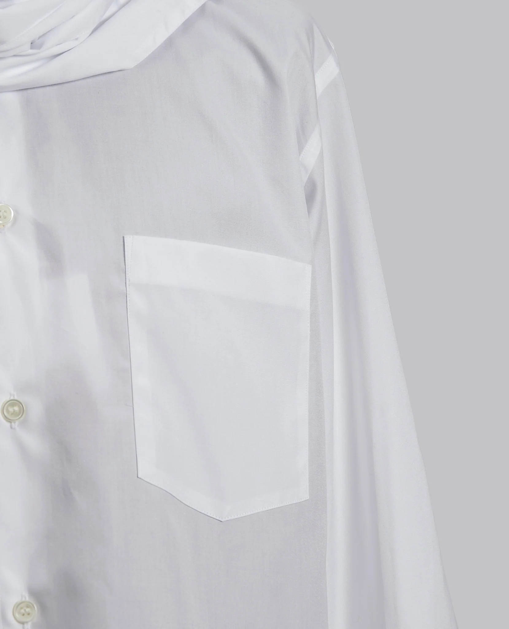 SCARF SHIRT WHITE - Image 3