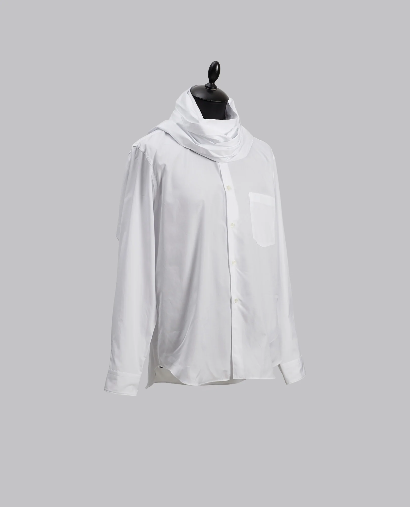 SCARF SHIRT WHITE - Image 5