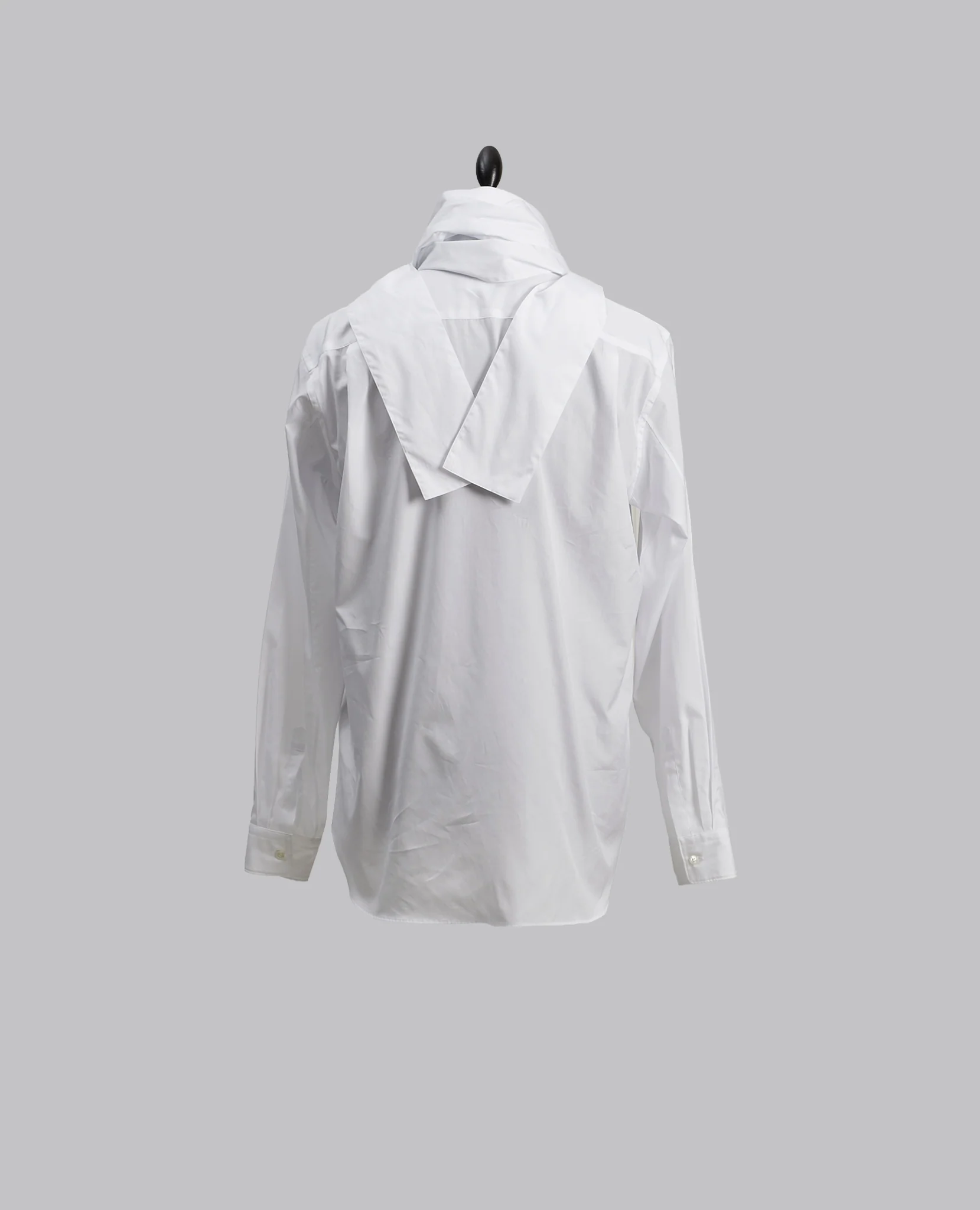 SCARF SHIRT WHITE - Image 6