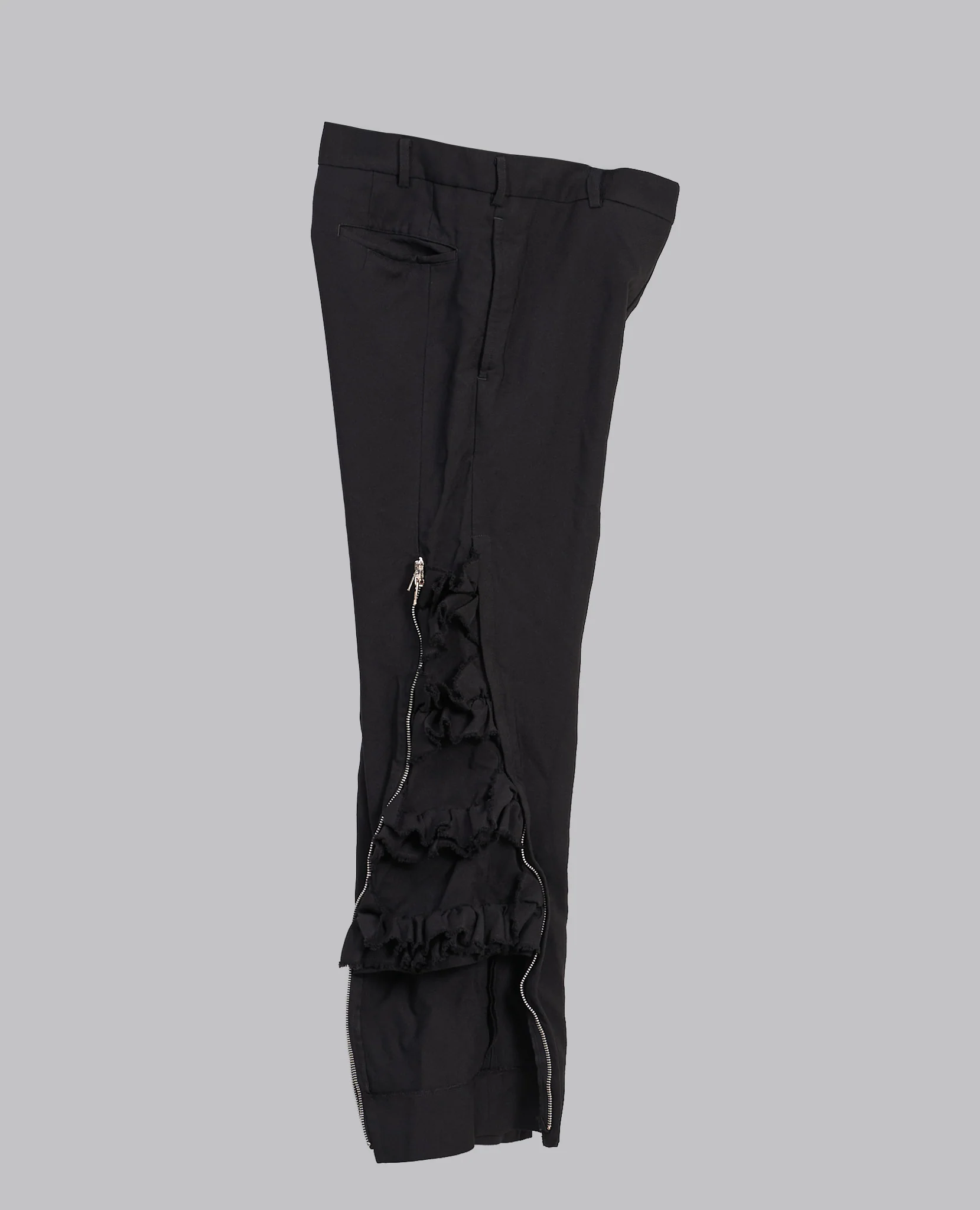 ZIP RUFFLE TROUSERS - Image 5